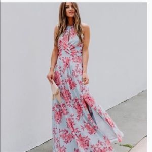 Layered With Love Floral Maxi Dress Size Small NWT